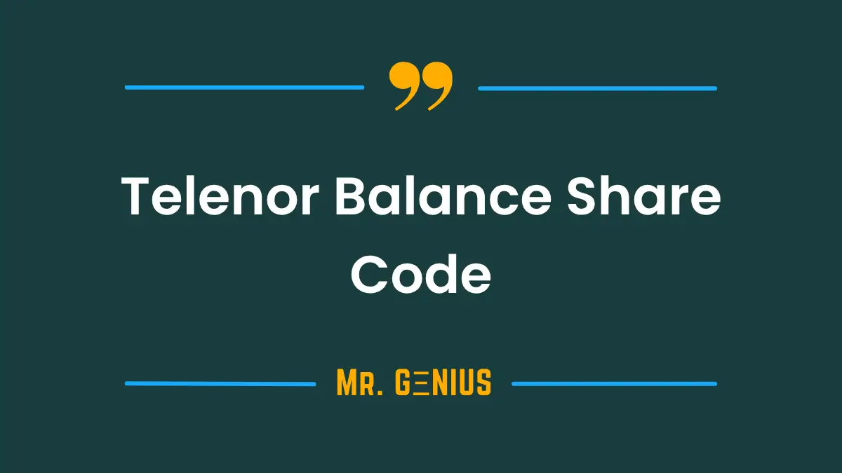 Telenor balance share code 2026 complete Smart Share guide for transferring balance in Pakistan